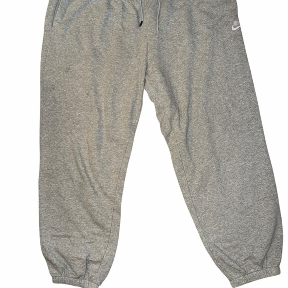 Nike Gray Track Joggers with Elastic Cuffs